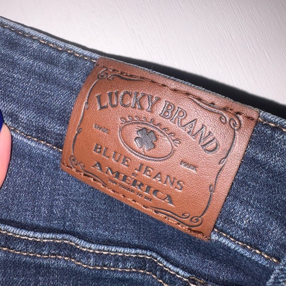 Lucky Brand Women’s/unisex Deep Indigo Straight Jeans, 14/32 - Picture 4 of 7